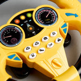 Multifunctional Steering Wheel Toy for Kids with Lights & Music