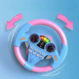 Multifunctional Steering Wheel Toy for Kids with Lights & Music