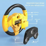 Multifunctional Steering Wheel Toy for Kids with Lights & Music