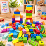 Number & Alphabet Building Blocks Set – 102 Pieces