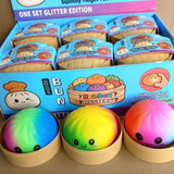 Squishy Bun Fidget Toy – Rainbow Mystery Dumpling for Kids