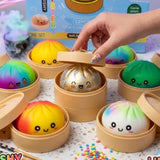 Squishy Bun Fidget Toy – Rainbow Mystery Dumpling for Kids