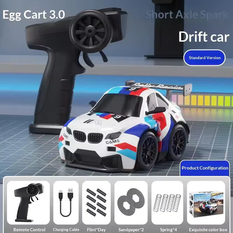 RC BMW M4 drift car with spark effect