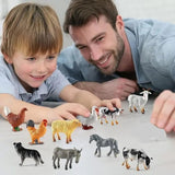 Realistic Animal Figures Set Toy for Kids – Wild Animals, 6 Pcs