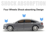 1:24 Diecast Audi A8 Model Car – Pull-Back with Lights & Sound