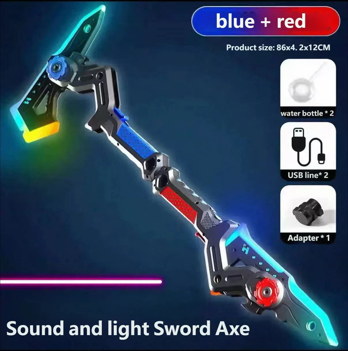 USB Rechargeable LED Axe Sword Toy Kids Pakistan