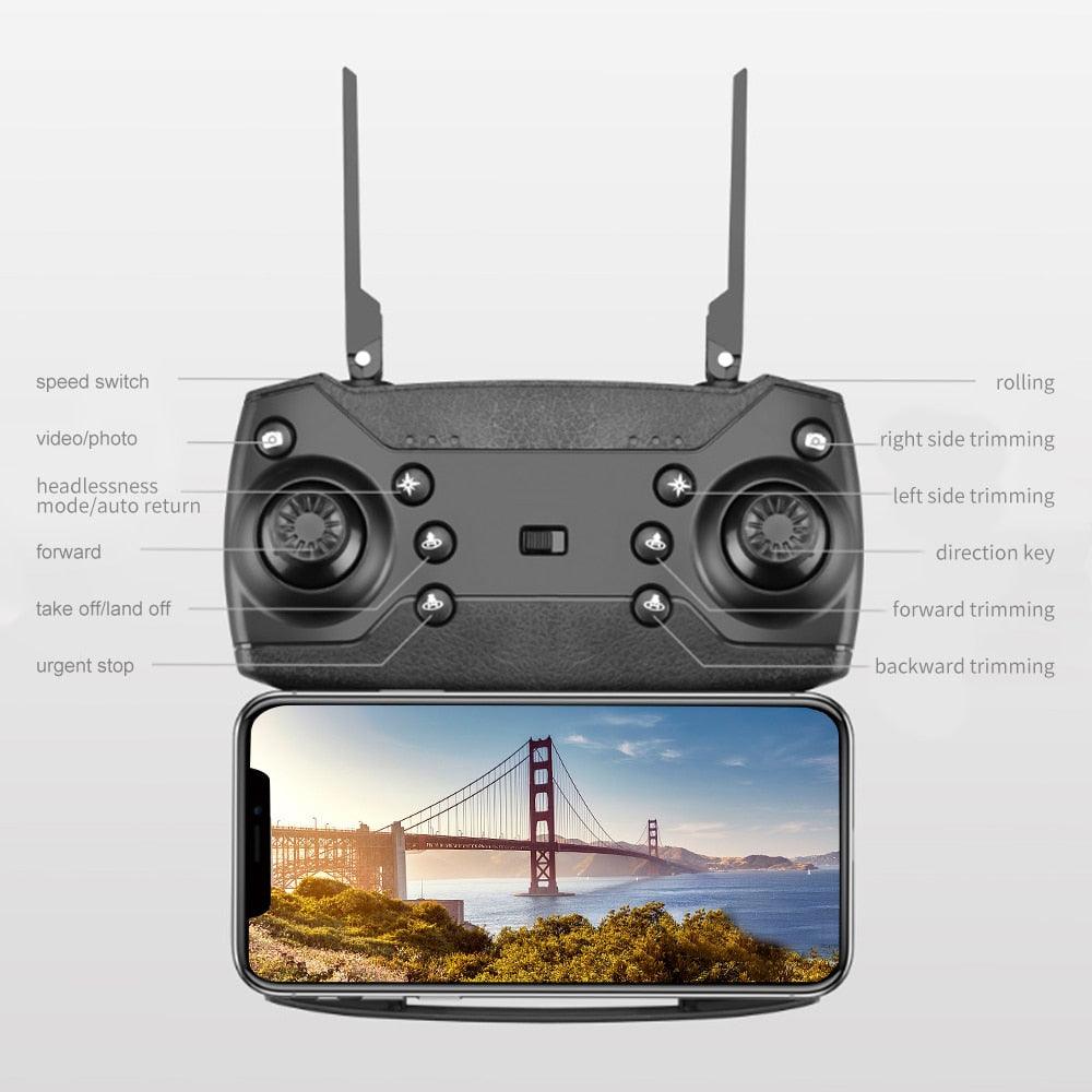 E88 Pro Quadcopter with LED Lights Night Flying - Pakistan