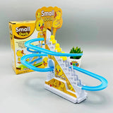 Small Ducks Climbing Stairs Toy for Kids with Lights & Music