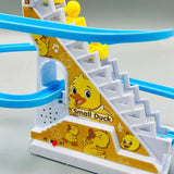 Small Ducks Climbing Stairs Toy for Kids with Lights & Music