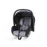 Baby Carry Cot & Car Seat – Black Check