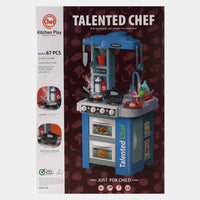 Talented Chef 67-piece kitchen set for kids – full front view