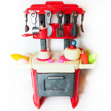 Electronic kitchen cooker play set for kids with light and sound