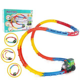 Electric Train Track Set with Lights & Sound – Motorized Railway Toy