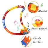 Electric Train Track Set with Lights & Sound – Motorized Railway Toy