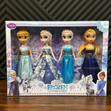 Frozen Dolls 4-in-1 Set – Elsa, Anna, Kristoff & Olaf