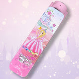 Cartoon Train Pencil Box with Built-In Sharpener for Kids