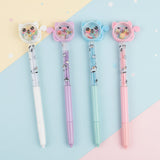 Cute Cat Glitter Ballpoint Pen for Kids