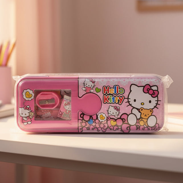 Steel Pencil Box for Girls – Durable Metal School Case