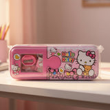 Steel Pencil Box for Girls – Durable Metal School Case