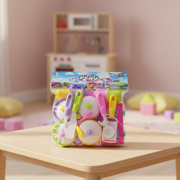 Happy Cooking Kitchen Set Toy for Kids - kitchen utensils close up