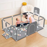 Extra Large Baby Playpen with Basketball & Football Play Yard