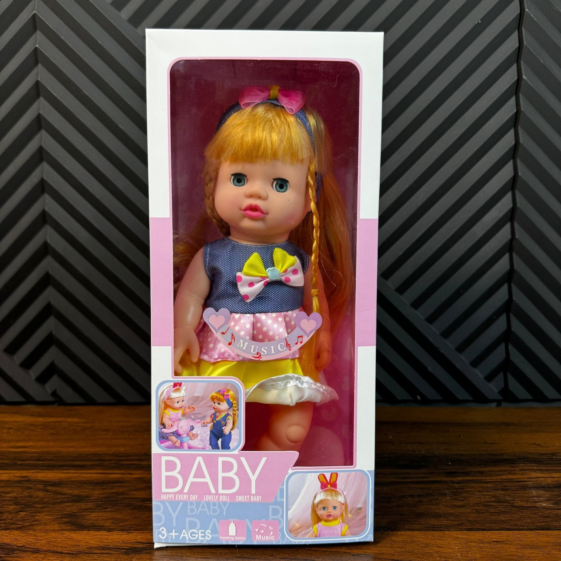Baby doll with feeding bottle role play toy for toddlers Pakistan
