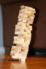 Classic Jenga Wooden Stacking Tower – 54 Pcs Board Game for Kids &amp; Adults