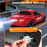 AE86 & MX5 RC Drift Car with Pop-Up Headlights & Spray Effect