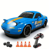 AE86 & MX5 RC Drift Car with Pop-Up Headlights & Spray Effect