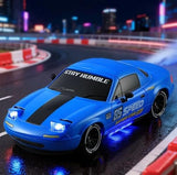 AE86 & MX5 RC Drift Car with Pop-Up Headlights & Spray Effect