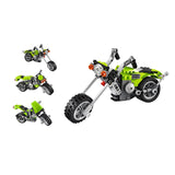 Architect Highway Cruiser 3-in-1 Building Blocks Toy for Kids – 129 Pieces DIY Bike Set