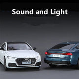 Audi A7 1:24 Scale Diecast Model Car – Pull-Back with Lights &amp; Sound