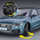 Audi A7 1:24 Scale Diecast Model Car – Pull-Back with Lights &amp; Sound