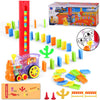 Automatic Domino Brick Laying Train Toy Set – 60 Pcs Colorful Building Blocks for Kids