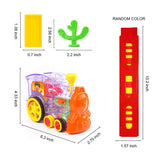 Automatic Domino Brick Laying Train Toy Set – 60 Pcs Colorful Building Blocks for Kids