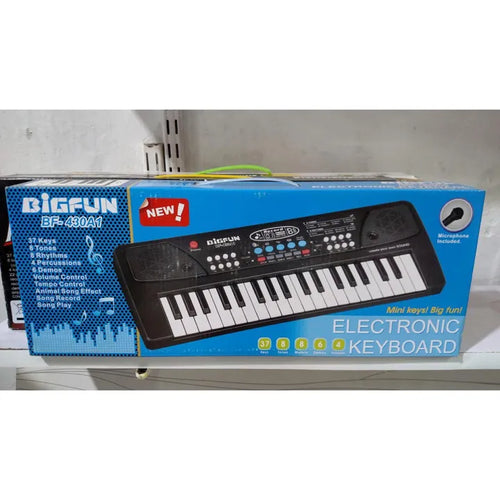 37-Key Piano Keyboard Toy for Kids with Microphone & Stool