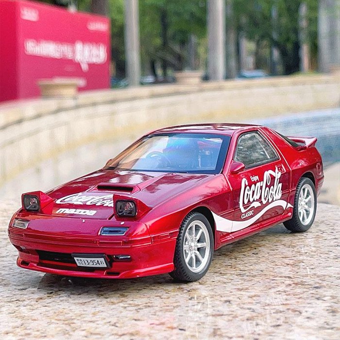 Mazda RX7 Coca-Cola Edition 1:24 Diecast Model Car