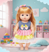 Baby Doll Happy Every Day | Musical Doll with Feeding Bottle for Kids