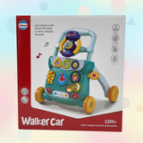 Baby Push Walker with Wheels | Sit-to-Stand Toddler Learning & Activity Toy