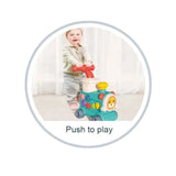 5-in-1 Baby Walker Train Toy with Music, Lights & Activity Learning Center for Toddlers