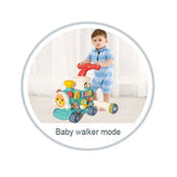 5-in-1 Baby Walker Train Toy with Music, Lights & Activity Learning Center for Toddlers