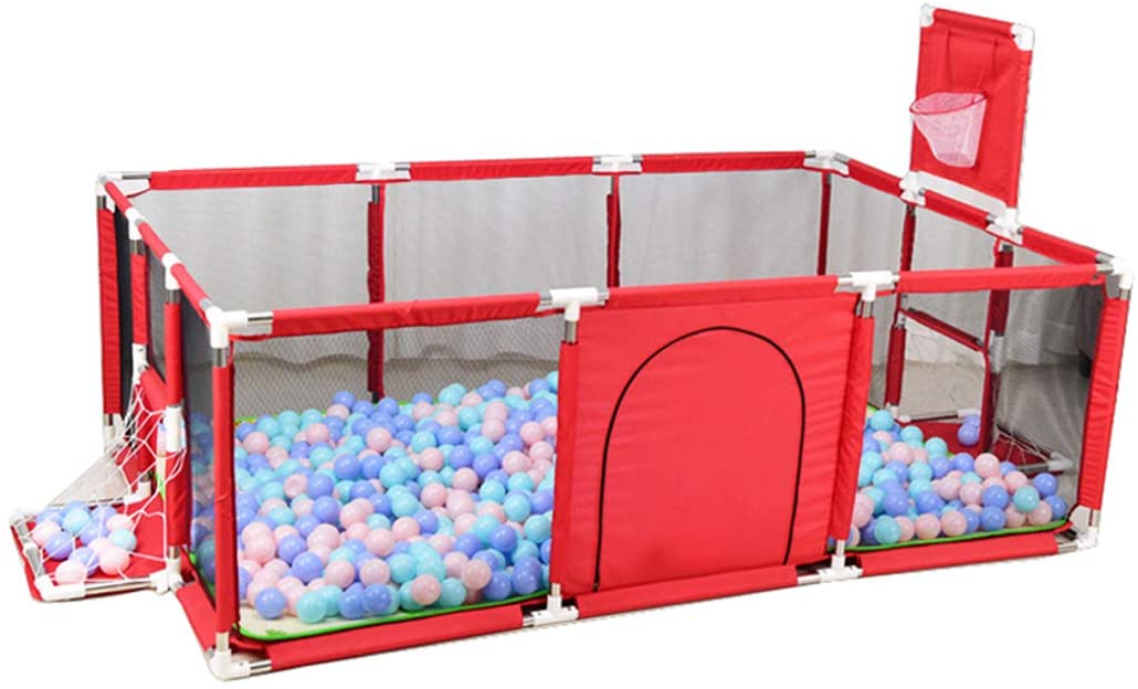Extra Large Baby Playpen with Basketball & Football Play Yard