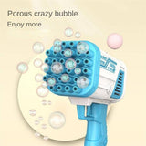 Bazooka Bubble Machine Gun for Kids – 32-Hole with LED Lights