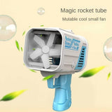 Bazooka Bubble Machine Gun for Kids – 32-Hole with LED Lights