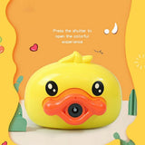 Mini Bubble Camera Toy for Kids – Duck Design with Light & Music