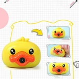 Mini Bubble Camera Toy for Kids – Duck Design with Light & Music