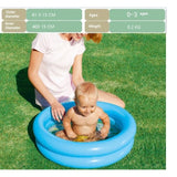 BESTWAY Kids 2 Ring Paddling Pool 2ft x 6in | Inflatable Mini Splash Pool