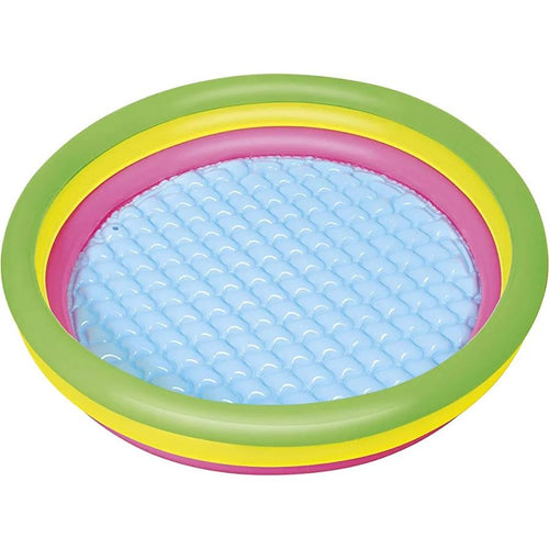 BESTWAY Kids 3 Ring Summer Pool 5ft x 1ft | Inflatable Family Splash Pool