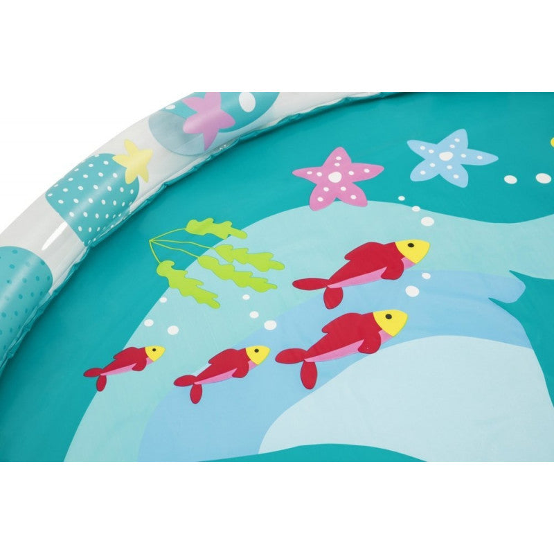 BESTWAY Splash Pad with Sprinkler 5ft | Kids Water Play Mat