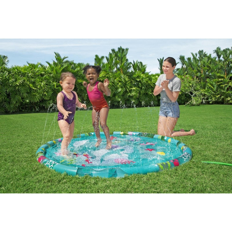 BESTWAY Splash Pad with Sprinkler 5ft | Kids Water Play Mat